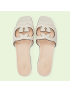 [GUCCI] Womens Interlocking G cut out slide sandal 694451US0009022