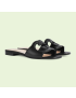 [GUCCI] Womens Interlocking G cut out slide sandal 694451US0001000