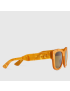 [GUCCI] Rectangular frame sunglasses 691368J07447023