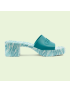 [GUCCI] Womens slide sandal with  logo 700989JFM004623
