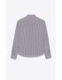 [SAINT LAURENT] monogram shirt in striped cotton poplin 695999Y6E769091