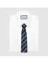 [GUCCI] Striped silk tie with Interlocking G 6600584E0024169