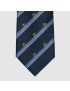 [GUCCI] Striped silk tie with Interlocking G 6600584E0024169