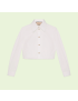 [GUCCI] Heavy cotton poplin cropped shirt 691439ZAI751902