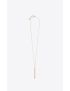 [SAINT LAURENT] long cocktail stirrer necklace in metal 705253Y15008030