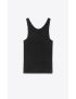 [SAINT LAURENT] cassandre tank top in velvet 707689Y36WQ1000