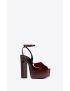 [SAINT LAURENT] jodie platform sandals in patent leather 701788AAAPQ6012