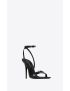 [SAINT LAURENT] claude sandals in patent leather 7095961TV001000