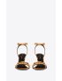[SAINT LAURENT] le maillon sandals in smooth leather 7150722WNDD2635