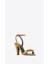 [SAINT LAURENT] le maillon sandals in smooth leather 7150722WNDD2635