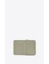 [SAINT LAURENT] cassandre matelasse compact zip around wallet in grain de poudre embossed leather 668288BOW073317