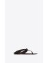[SAINT LAURENT] isla flat sandals in smooth leather 709046AAAEU6023