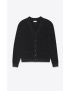 [SAINT LAURENT] cardigan in lurex ribbed wool and cashmere 712375Y75PM1081