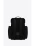 [SAINT LAURENT] city multi pocket backpack in econyl, smooth leather and nylon 437110FAACZ1000