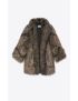 [SAINT LAURENT] short coat in animal free fur 707411Y4F671051