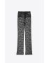 [SAINT LAURENT] straight leg pants in floral lace 707593Y430S1000