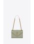 [SAINT LAURENT] envelope medium chain bag in mix matelasse grain de poudre embossed leather 600185BOW973317