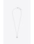 [SAINT LAURENT] long heart charm necklace in metal 688568Y15008142