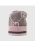 [GUCCI] GG knit cashmere hat 6768273G3441272