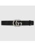 [GUCCI] GG Marmont embossed leather belt 4068311W3AF1000