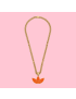 [GUCCI] adidas x  gourmette necklace with enamel Trefoil pendant 702926J16318082