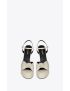 [SAINT LAURENT] bianca platform sandals in smooth leather 6067131ZJ001906