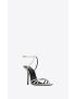 [SAINT LAURENT] nuit sandals in crepe satin 7111701UU003917