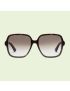 [GUCCI] Rectangular frame sunglasses 706689J07402323