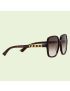 [GUCCI] Rectangular frame sunglasses 706689J07402323