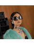 [GUCCI] Oval frame sunglasses 706989J16911012