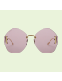 [GUCCI] Geometric frame sunglasses 706696I33318058