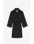 [SAINT LAURENT] belted coat in wool felt 697740Y2F591001