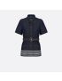 [DIOR] Denim Couture Short Sleeved Belted Jacket 222V52A3517_X5651