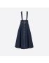 [DIOR] Couture Denim Mid Length Skirt with Straps 212J02A3394_X5651