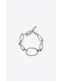 [SAINT LAURENT] twist and curve links bracelet in metal 693578Y15008126