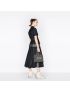 [DIOR] Denim Couture Mid Length Skirt 222J16A3517_X5651