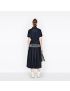 [DIOR] Denim Couture Mid Length Skirt 222J16A3517_X5651
