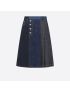 [DIOR] Pleated Skirt 222J55A3510_X5889