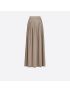 [DIOR] Long Pleated Skirt 217J19A2829_X1233