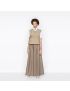 [DIOR] Long Pleated Skirt 217J19A2829_X1233