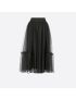 [DIOR] Flared Mid Length Skirt 221J37A8801_X9000