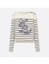 [DIOR] Mariniere Embroidered Sweater 214S22BM002_X0884