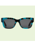 [GUCCI] Rectangular frame sunglasses 706697J07404612