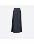 [DIOR] Long Pleated Skirt 217J19A2829_X5645