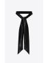 [SAINT LAURENT] glossy lavalliere tie in velvet effect technical fabric 7133983YM071000