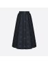 [DIOR] Macrocannage Mid Length Skirt 157J67A2827_X5645