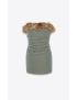 [SAINT LAURENT] mini dress in cupro velvet 707133Y525R2463