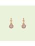 [GUCCI] Double G flower hoop earrings 702570I98755570