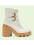 [GUCCI] Womens GG ankle boot with buckles 701100UVV309078