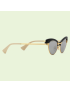 [GUCCI] Cat eye sunglasses with interchangeable frame 706745I33308081